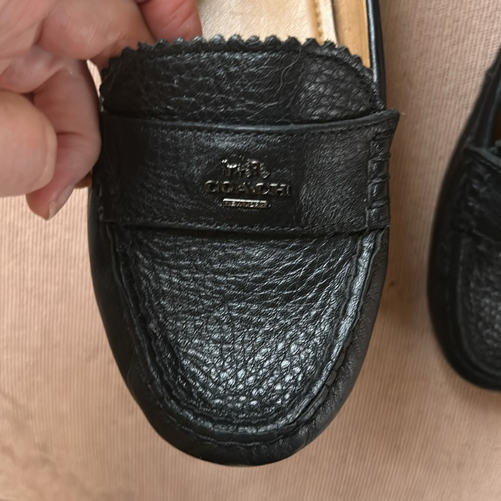 COACH - Black Leather Loafers - almost like new - Picture 4 of 6